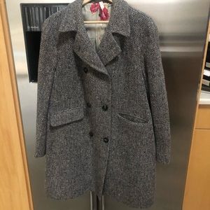 Tweed wool coat